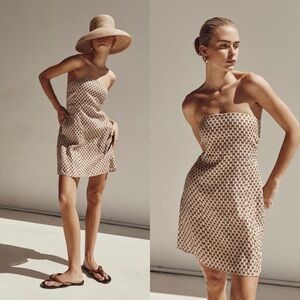 DISSH Aiden Linen Strapless mini dress